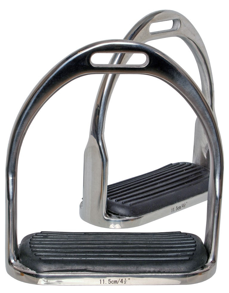 Stainless Steel Stirrups with Rubber Treads